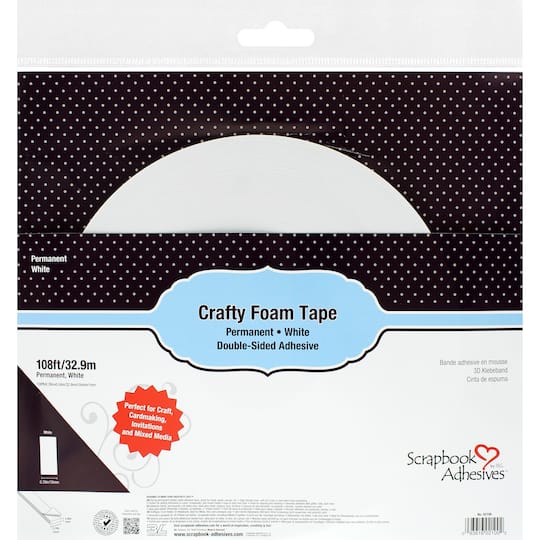 Scrapbook Adhesives by 3L&#xAE; White 3D Crafty Foam Tape